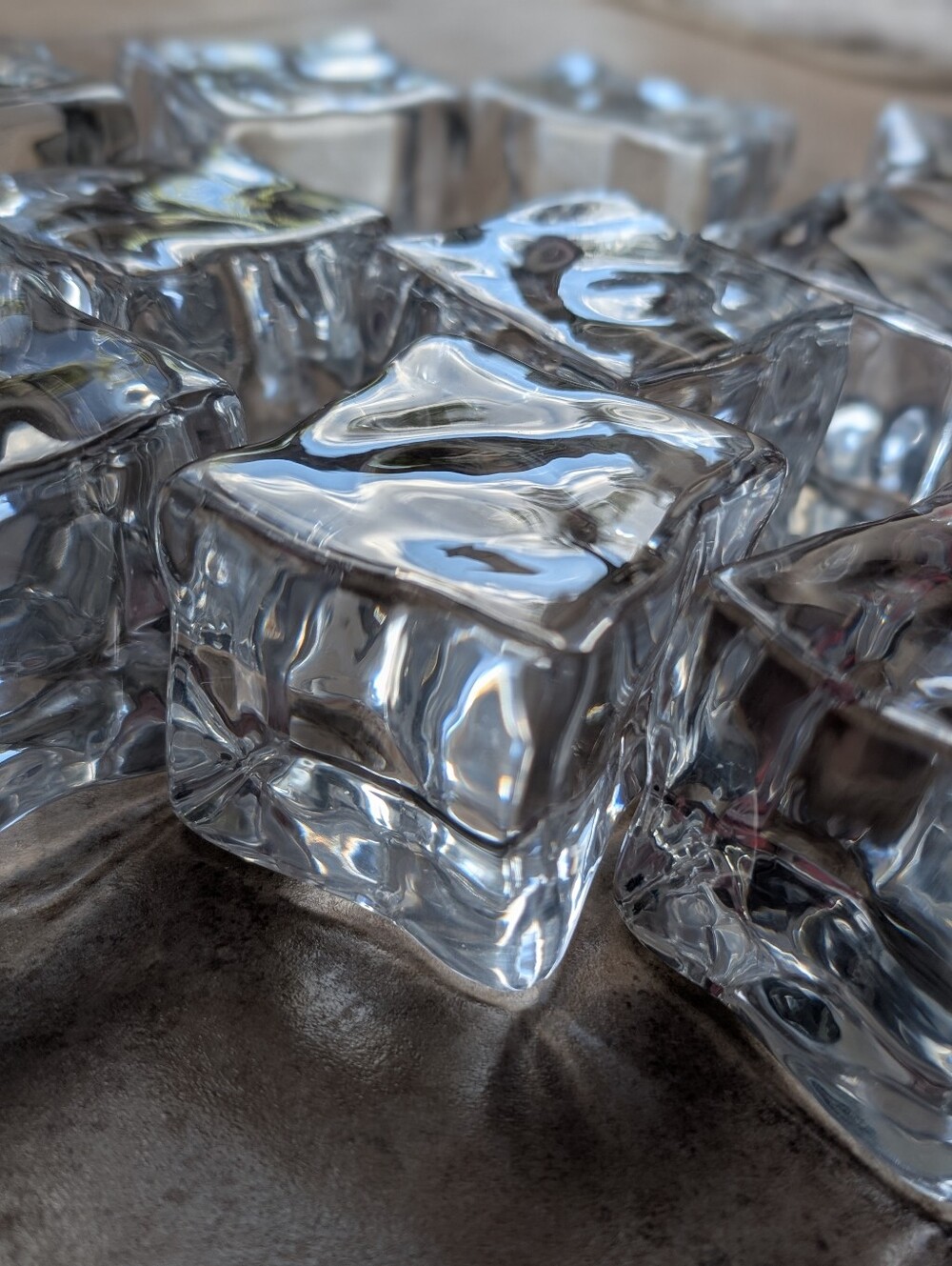 Realistic Acrylic Ice Cube Props